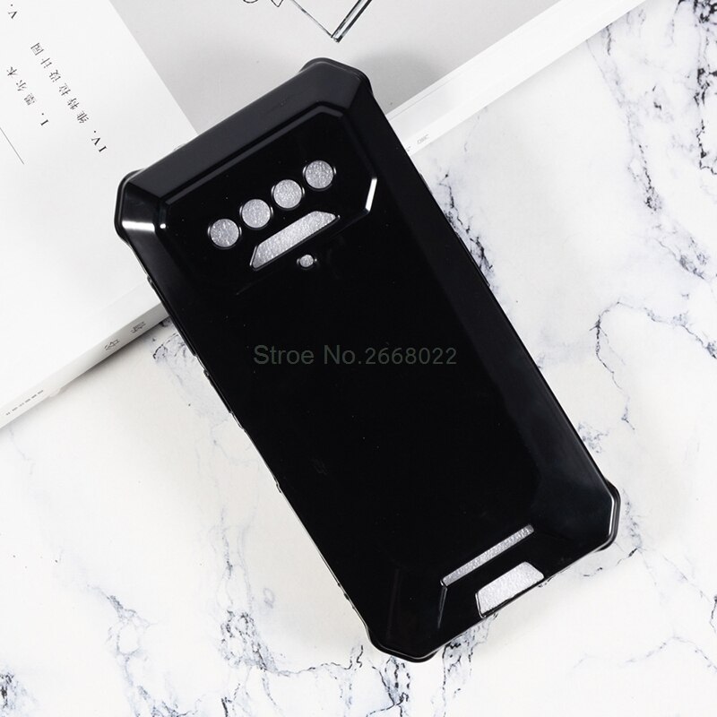 Carcasa TPU negra suave para Oukitel F150 B2021 cubierta Oukitel bisonte estuche con vidrio templado para Oukitel bisonte casos Vetro: Oukitel F150 B2021 / Black Case Only