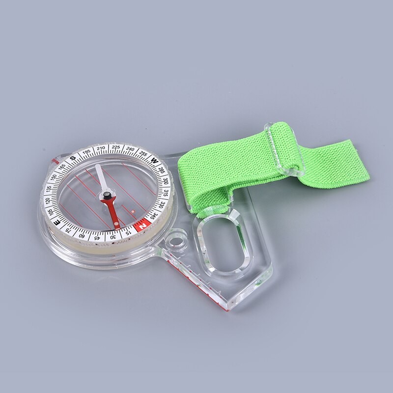 1PC Portable Compass Map Scale Compass Outdoor Thumb CompassDDOD0528 8cmx7cm