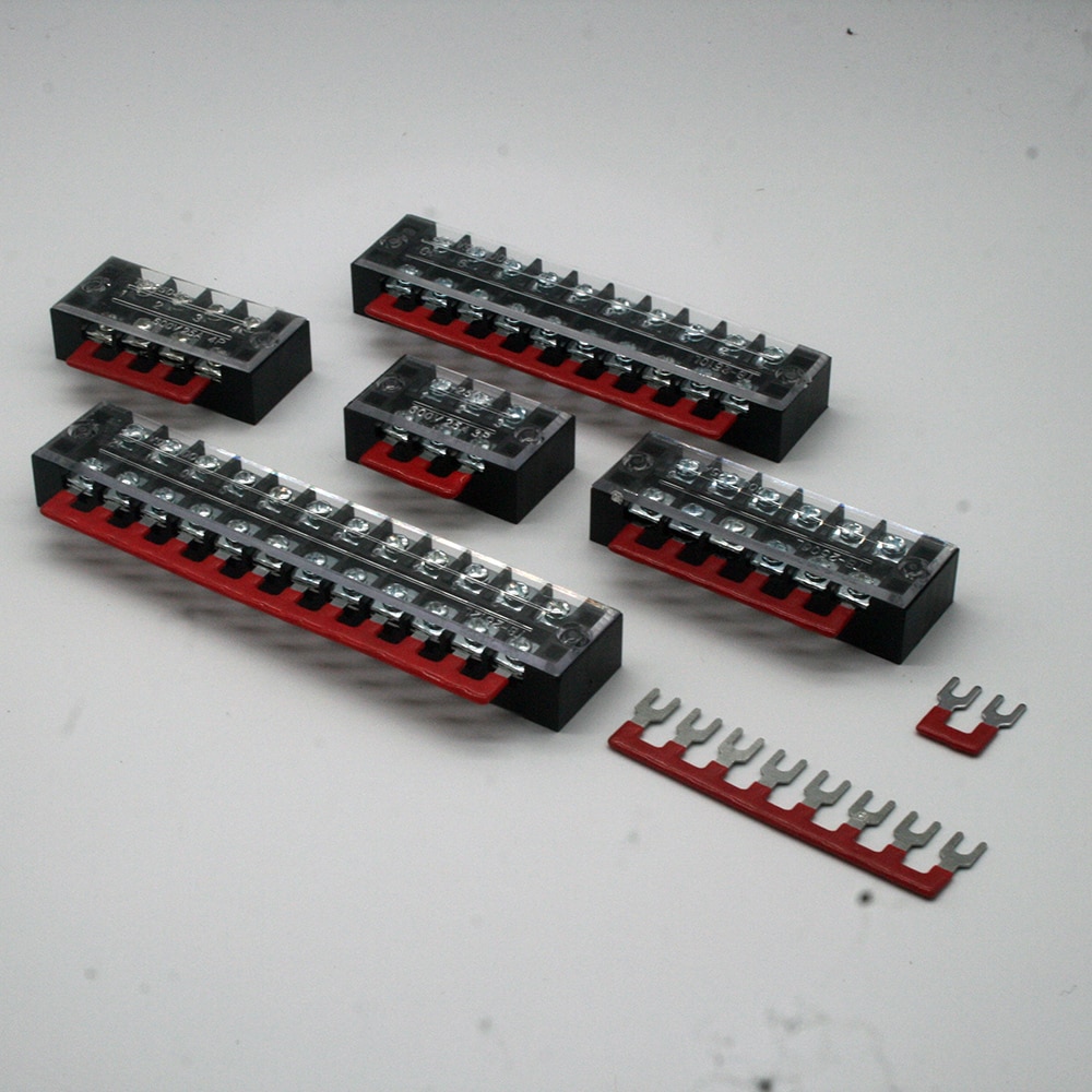 Schroef Terminal Block Strip 600V 25A Tb-2503 Tb-2504 Tb-2506 Tb-250 8 tb-2510 Tb-2512 Met 1Pcs Korte Connector