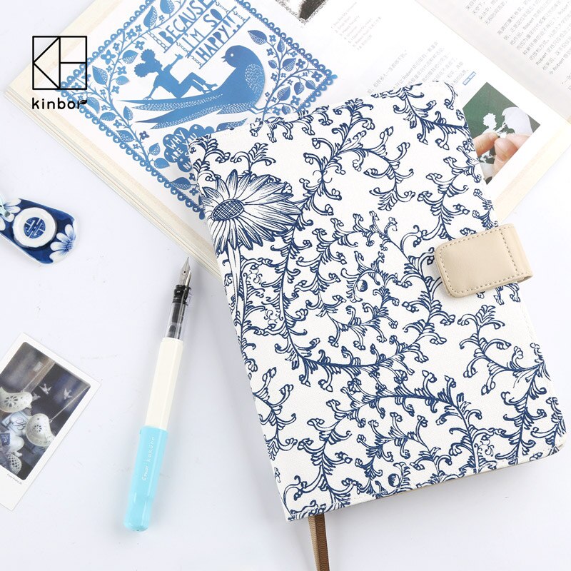 Kinbor Originele Handleiding Boek A5 Plan Deze Efficiëntie Handleiding Notebook Student Handleiding Notebook Notebook Blauw En Wit