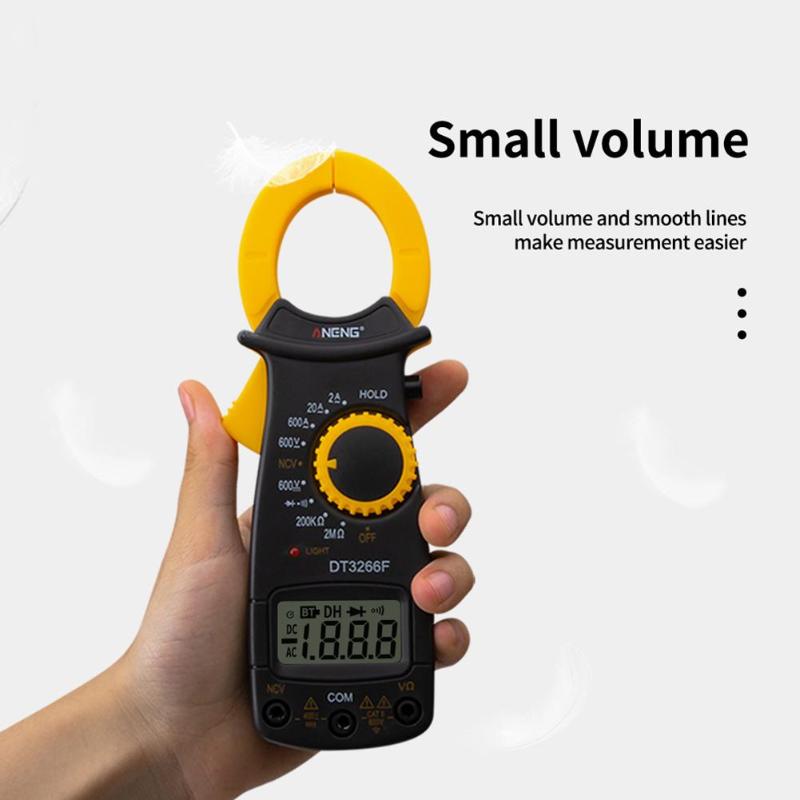 Digital ampereklemme multimeter ncv nuværende klemme tang pin voltmeter klemme type måler værktøj til elektriker