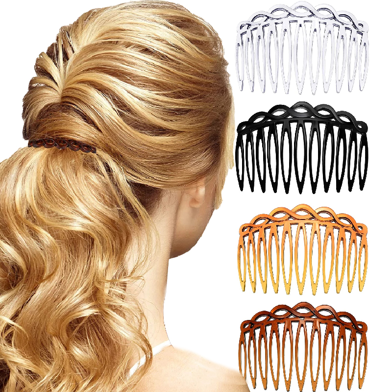Peines laterales para el cabello de Estilo Vintage para mujer, peine Francés para el pelo con dientes rectos, Clip para el pelo, accesorios para el cabello de Boda nupcial, 2022