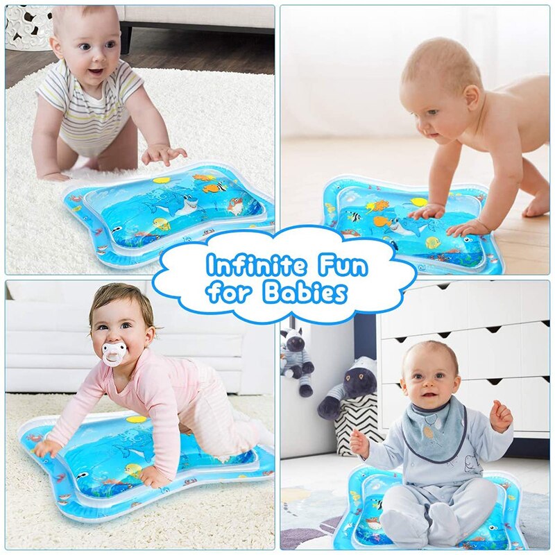 Water spray pad baby water pad inflatable water pad marine life mat ice pad baby inflatable pat music water pad