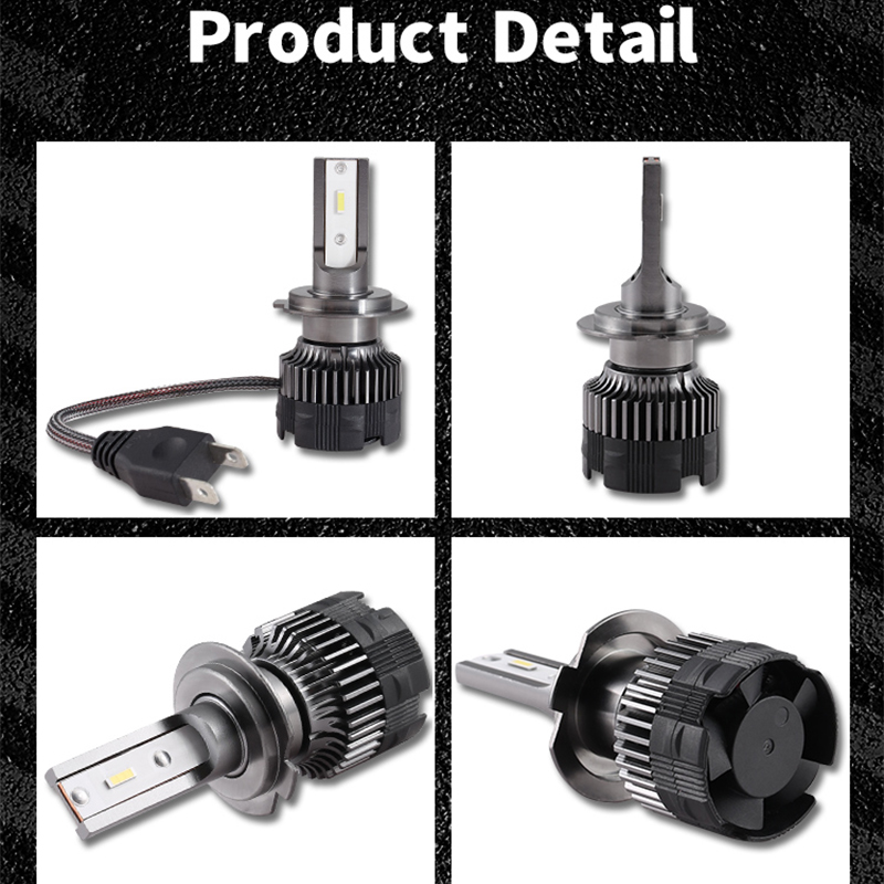 H7 LED-koplamp CSP-chip H4-lamp Led H1 H3 H11 H8 H9 9005 9006 HB3 HB4 4500K 6000K 8000K PTF Ijslampen Turbo Mistlamp 12V 24V