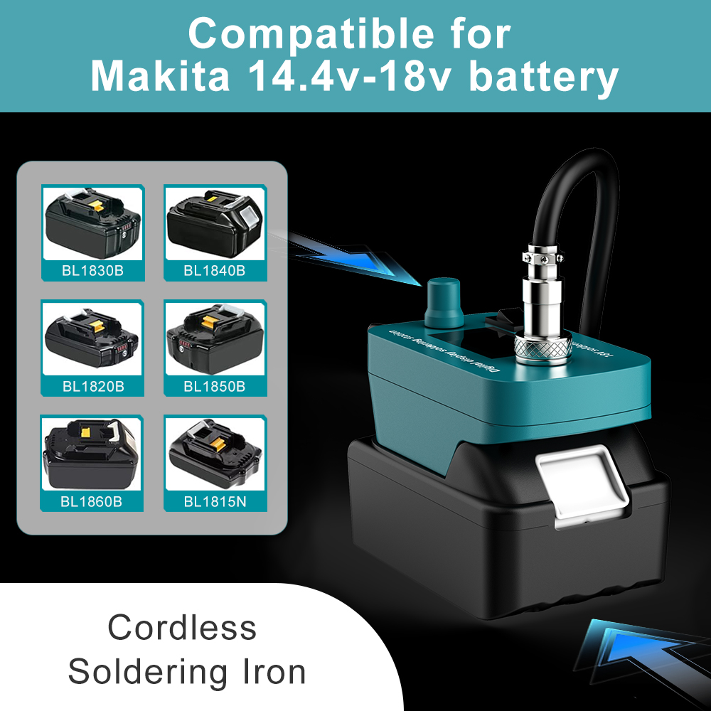 60W Akku-Lötkolben Werkzeug für Makita BL1830 18V Batterie BL1840 BL1850 BL1860 Batterie für DIY Reparatur