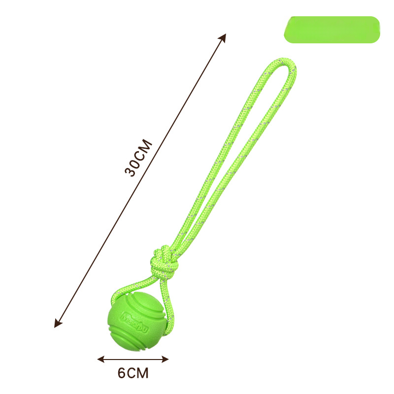 Dog Toy Ball Elastic Bite Resistant Solid Large Medium Small Dogs Boredom Buster Tpr Ball Pet Training Pet Toy Bite: GRAY