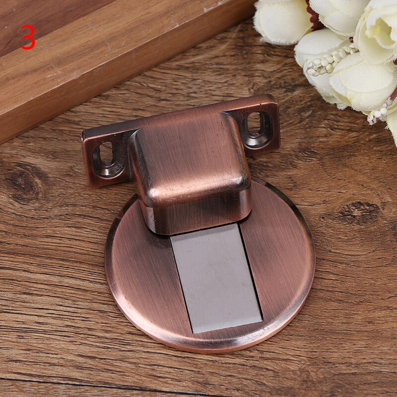 1pc Door Holder Stopper Invisible Doorstop Wall Floor Mount Safety Catch 304 Stainless Steel Gate Resistor Doorstop Door Holder: 3