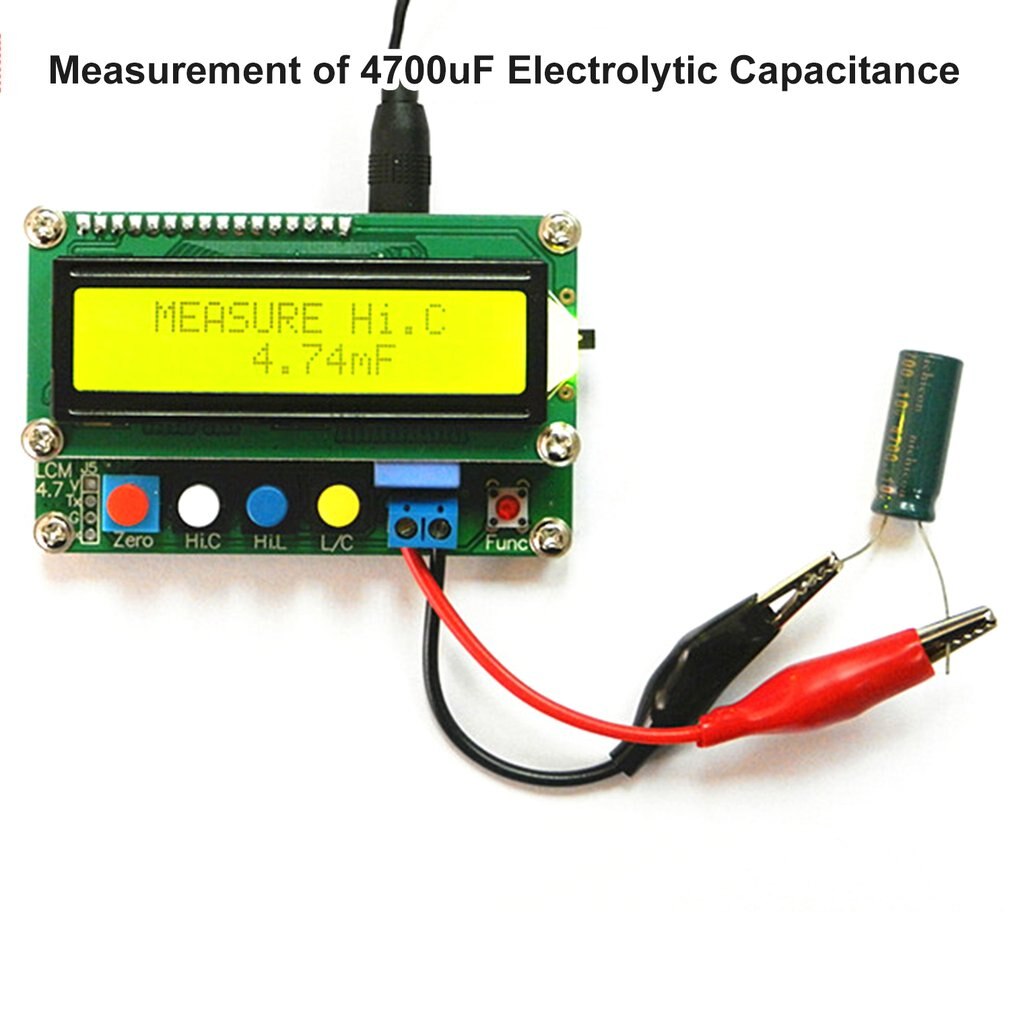 LC100A Digital LCD Capacitance LC Meter Inductive Inductance Tester Inductor Capacitor Table 1pF-100mF 1uH-100H
