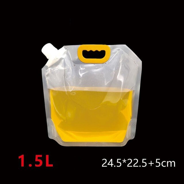 1.5/2.5/5L Stand-Up Plastic Drink Packaging Bag Pouch Beer Beverage Container Liquid Juice Milk Coffee DIY Packaging Bag: 1 5
