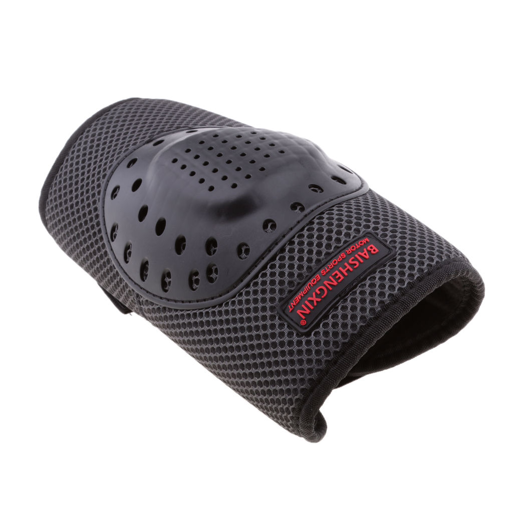 Pair Knee Pads, Adjustable Gear Crashproof Antislip Protective Shin Guards for Motorcycle Mountain Biking