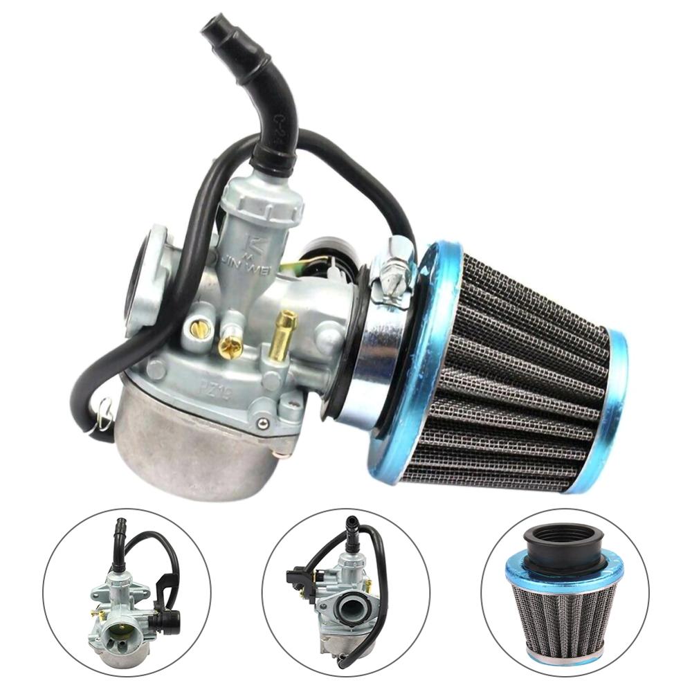PZ19 Carburetor Air Filter Carburetor Carb Kit PZ19 Carb 50cc 70 90 110 125cc ATV Dirt Bike Go Kart Carburetor W/ Air Filter: Default Title