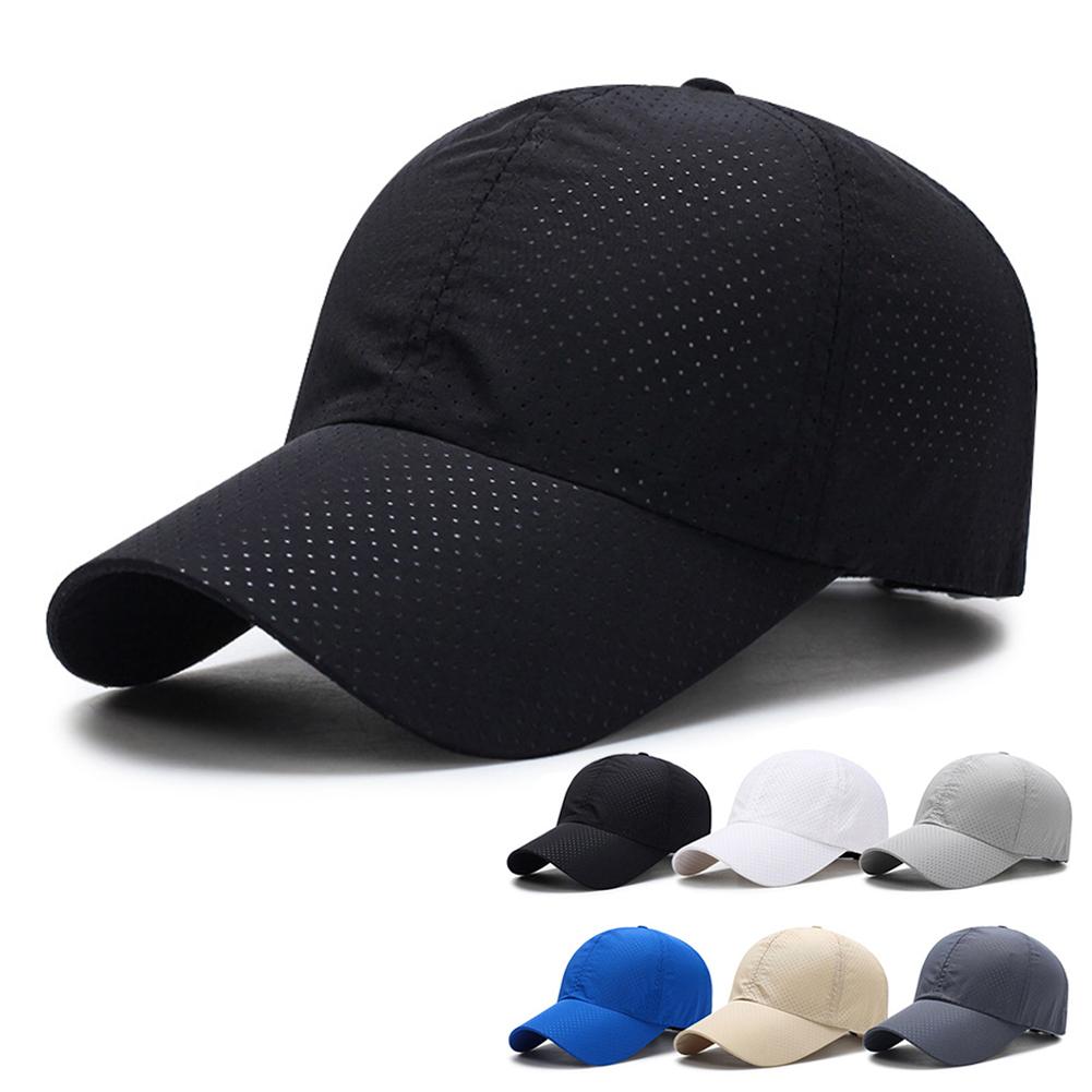 Zomerse effen baseballpetten voor dames en heren, ademend, snapback, unisex, snel drogend, mesh baseballpet, anti-uv zonnehoed, unisex