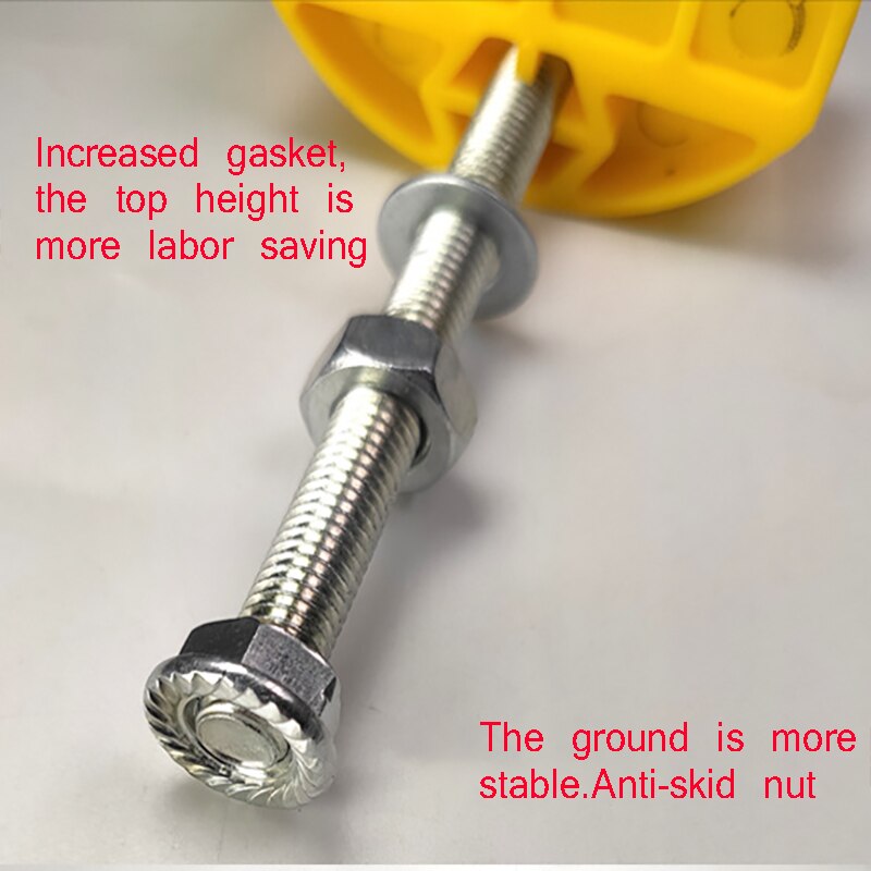 10Pcs Manual tile Locator Wall Tile regulator Height Adjustment Positioner Leveler Ceramic Fine Thread Rising Construction Tool