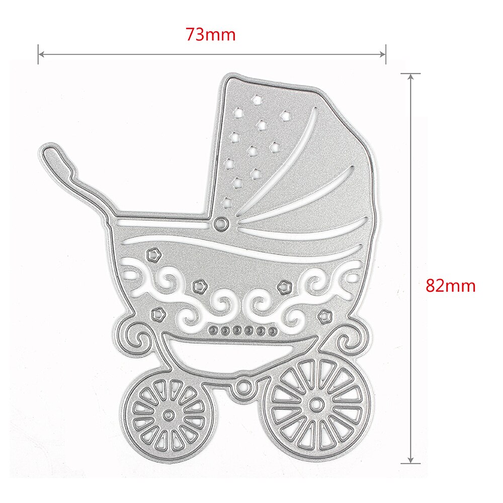 Stansen fiets felicitaties voor scrapbooking stansen metaal klein huis decoratief doe-het-zelf bruiloft stansen reliëffolder: Kinderwagen