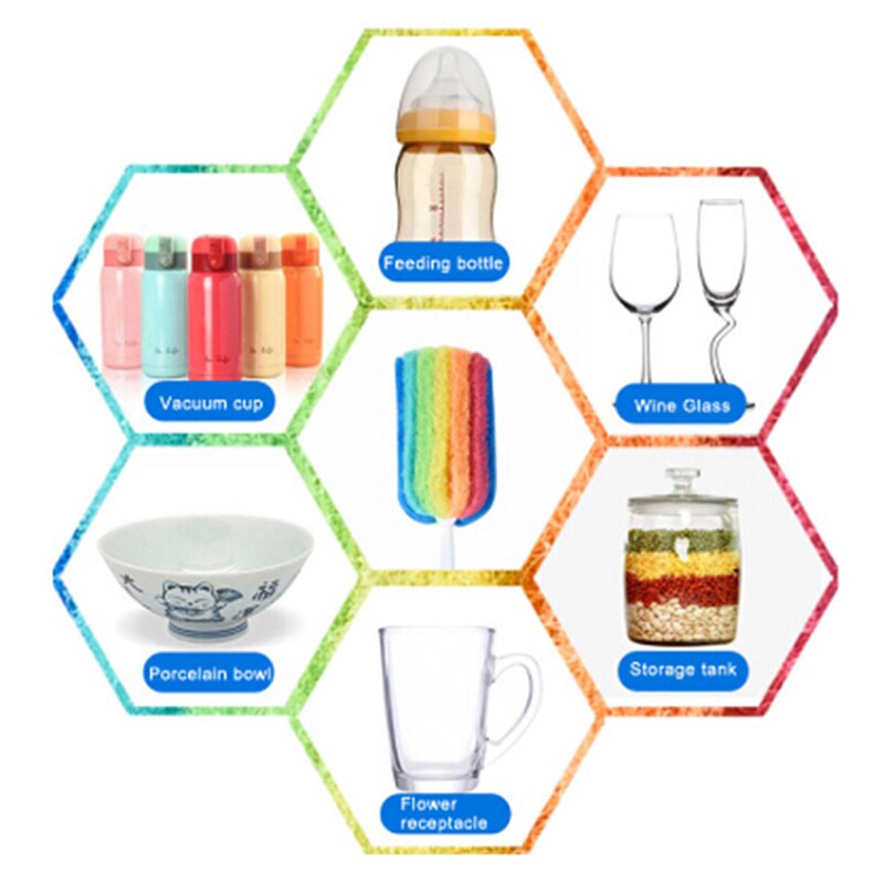 Wassen Spons Borstel Scrubber Met Handvat Gebruiksvoorwerpen Borstel