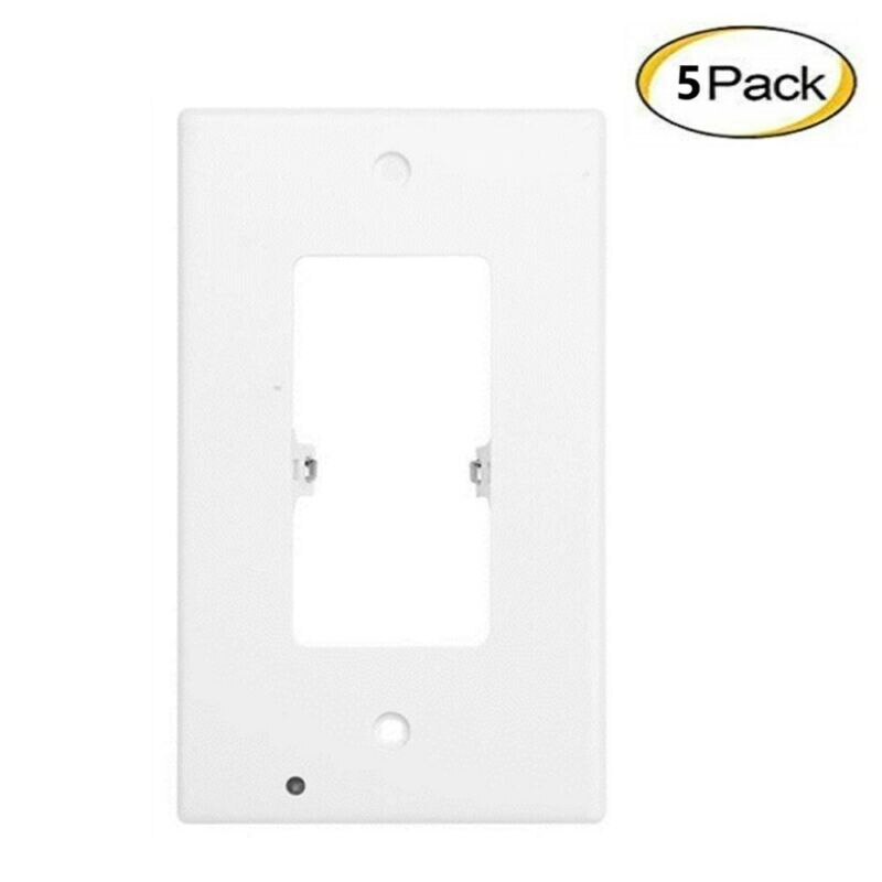 Night Angel Duplex Durable Convenient Outlet Cover Wall Plate With Led Night Lights Ambient Light Sensor