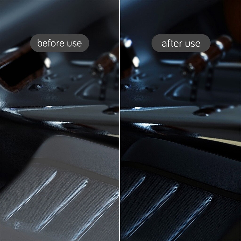 Nueva funda de plástico para asiento de coche de 50 ML, cuidado Interior del coche, revestimiento de vinilo de cuero para Interior de coche + toallas, cuidado de la cabina, anticorrosión
