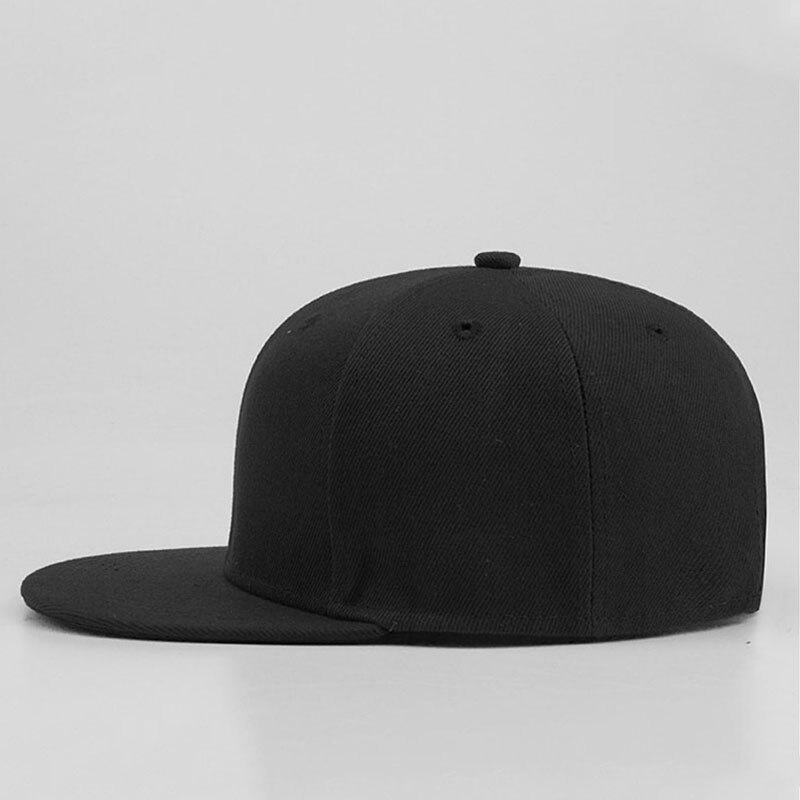 Solid sort hip hop flade hatte snapback seje mænd billige baseball kasketter kvinder casual kasket gorras planas hip-hop hat 16 farver
