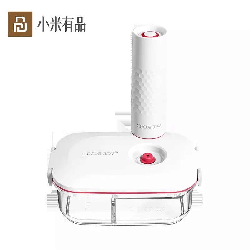 Cirkel Vreugde Bacteriostatische Lock Verse Intelligente Vacuüm Vers Houden Lunch Box Set: 1.3L with pump