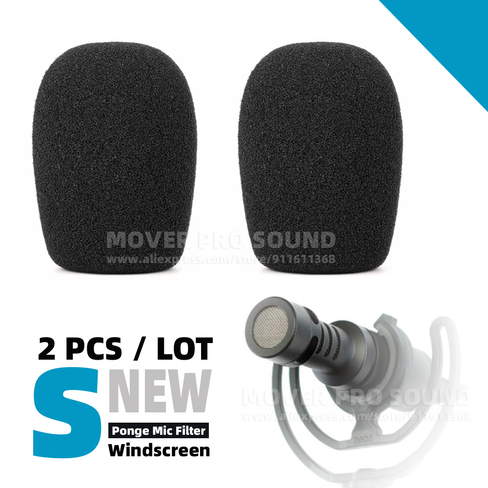 Esponja de proteção para-brisa, capa de espuma à prova de vento para rodagem de vídeo, microfone, câmera microfone, filtro pop