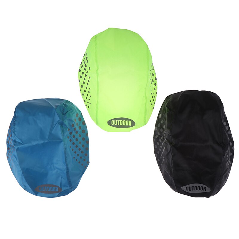 1Pc Reflecterende Fietshelmhoes Aangepast Elastisch Touw Waterdicht Oxford Doek Veilige Fiets Ultralichte Helm Regenhoes – koop de beste producten in de online winkel