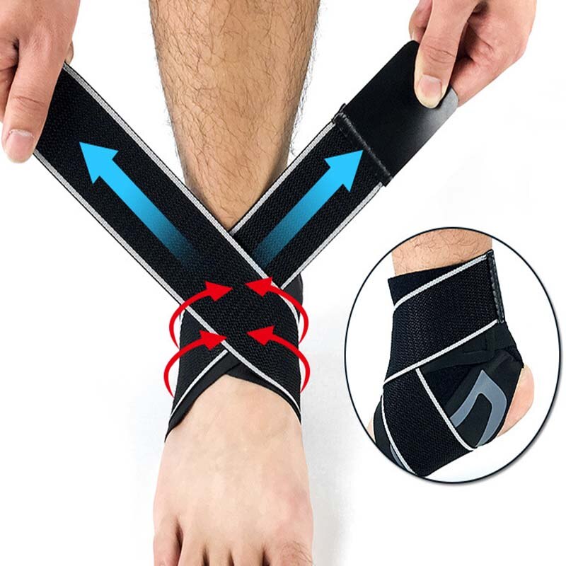 Wanayou 1Pcs Dunne Ademend Enkel Ondersteuning, Elastische Compressie Sport Enkel Protector, Zwart Enkelbrace Voor Running Basketbal