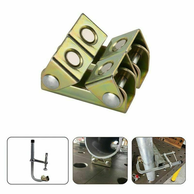 V type magnetiske svejseklemmer holder i rustfrit stål seler justerbar v puder bj