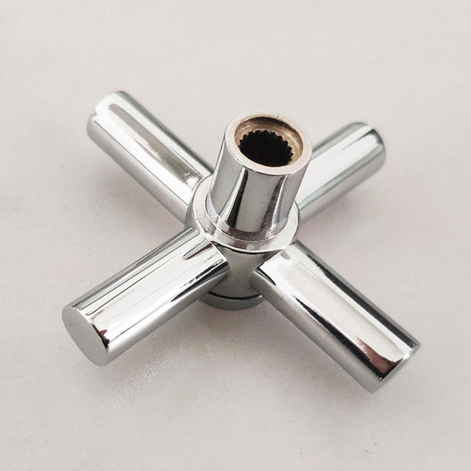 Faucet Handle Faucet Knob Plumbing Accessory Easily Install Cross Handle Zinc Alloy for Bathtub Sink Bathroom Washroom Shower