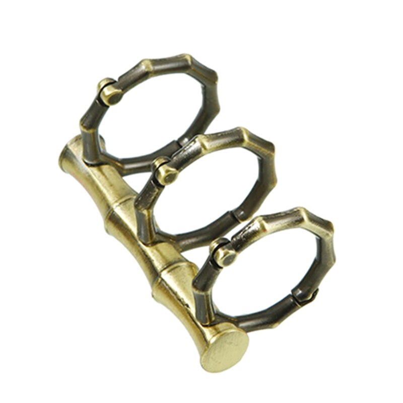 DXAB Flexible Loose Leaf Binders 3 Ring Retro Metal for DIY Travel Diary Photo Album