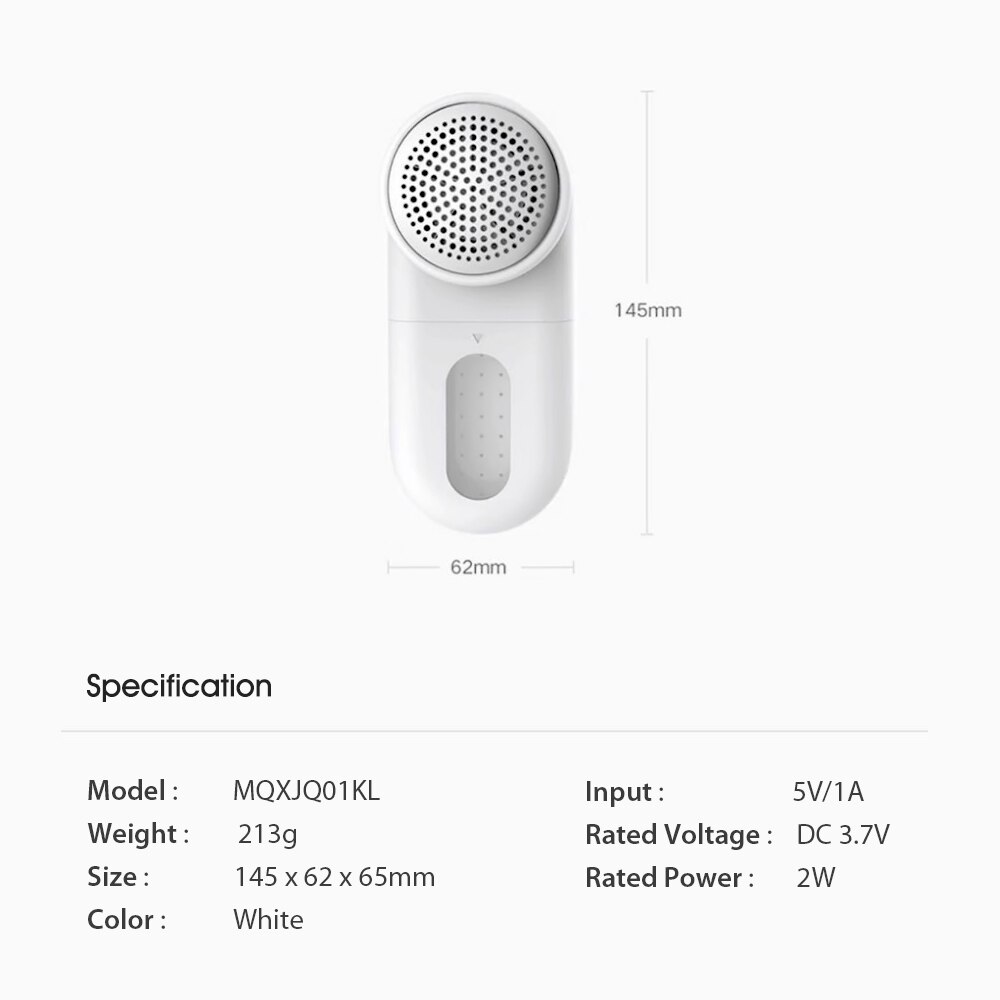 Xiaomi-eliminador de pelusas eléctrico Mijia, máquina portátil para quitar pelusas, afeitadora de tela