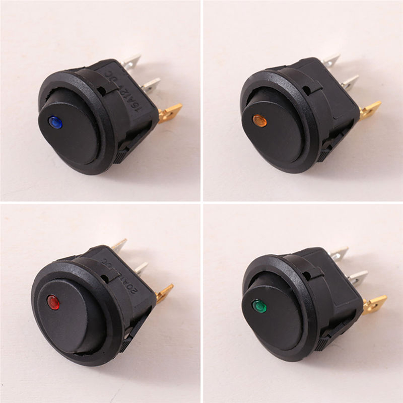 4Pcs DC12V Waterproof ON/OFF Car Round Rocker LED ... – Grandado