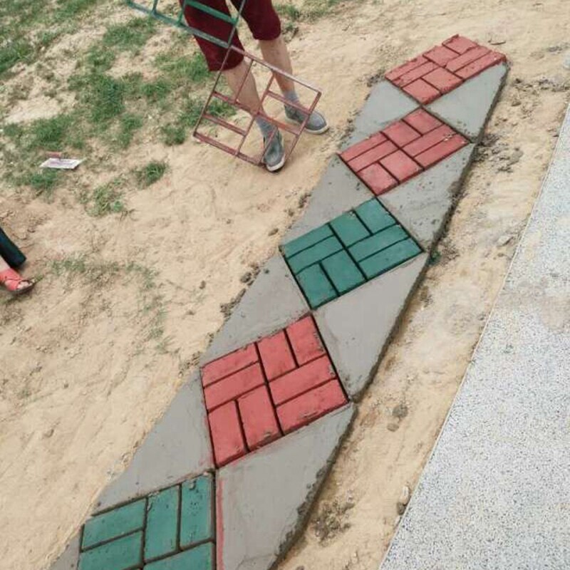 Tuin Diy Handleiding Mold Trail Road Bestrating Cement Beton Mal Fabrikant Path Bestrating Steen Brick Mold