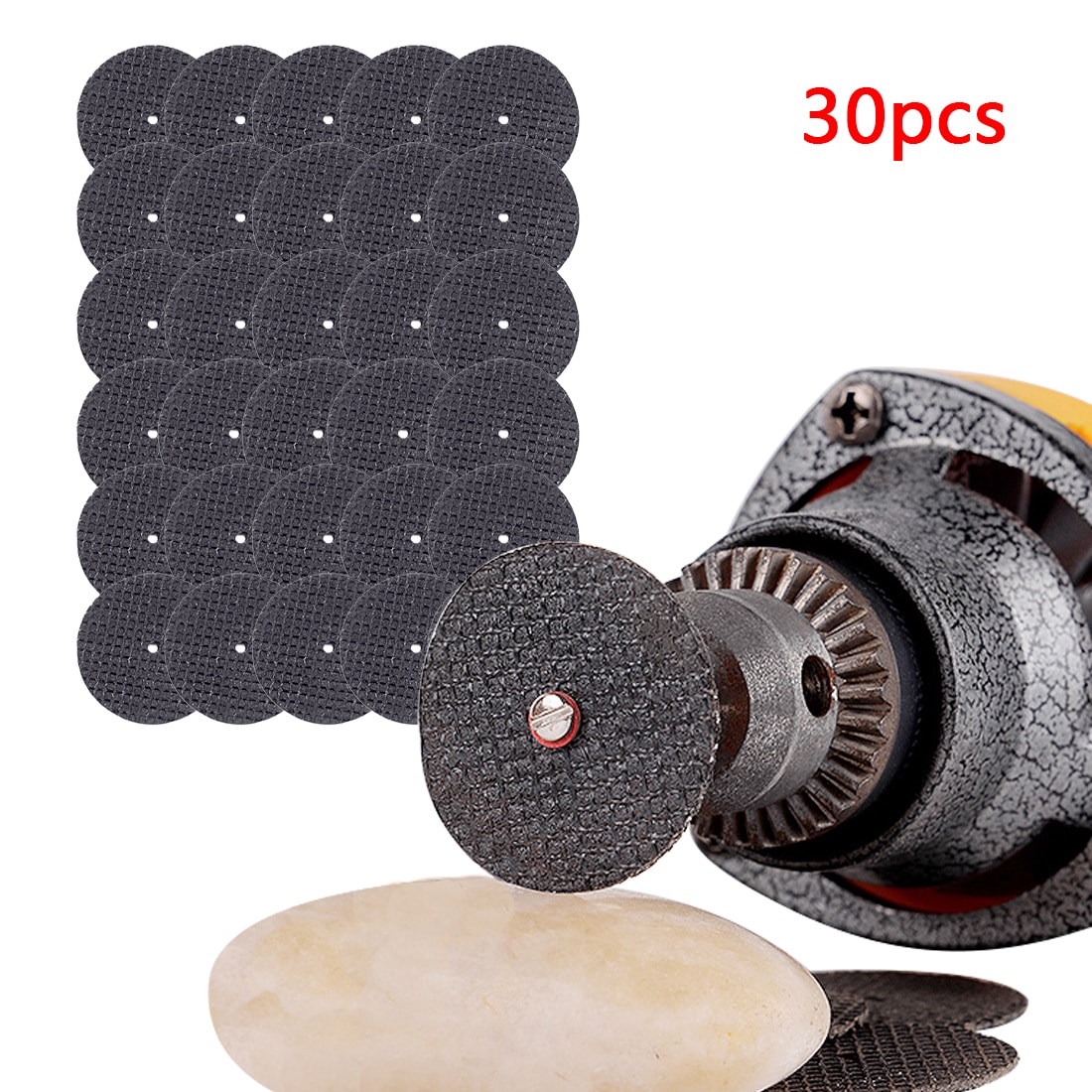 Harsvezel schuurgereedschap 30 stuks 32mm snijschijven afsnijschijf schuurschijven roterend dremel snijgereedschap dremel accessoires