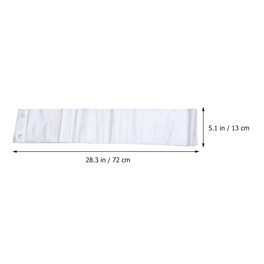 100 Uds 13x72cm de largo mango desechable plástico bolsas paraguas películas delgadas automático paraguas protectores