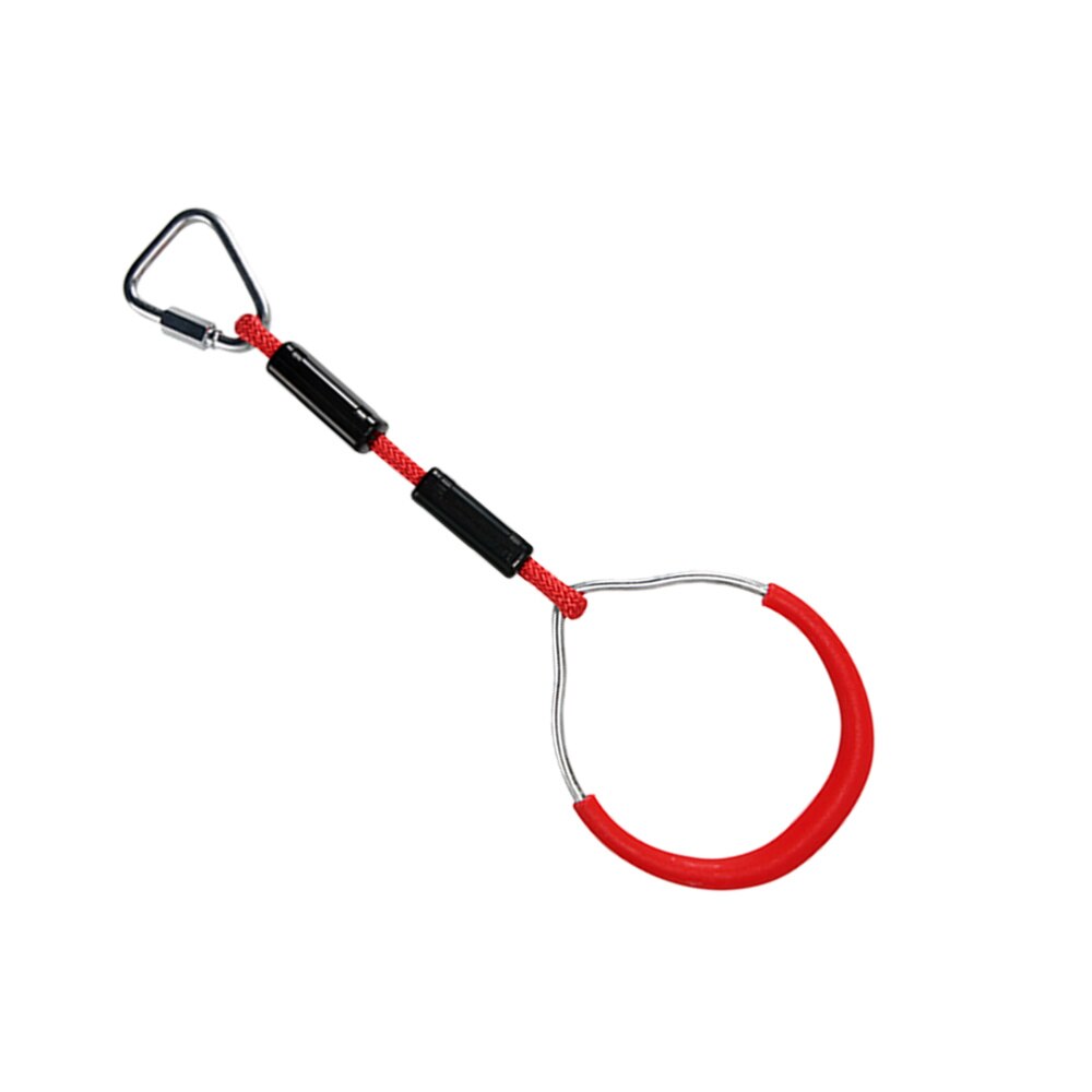 1PC Plastic Gymnastic Ring Children Fitness Ring for Kids Exercise Strength Bodyweight Training (Red)