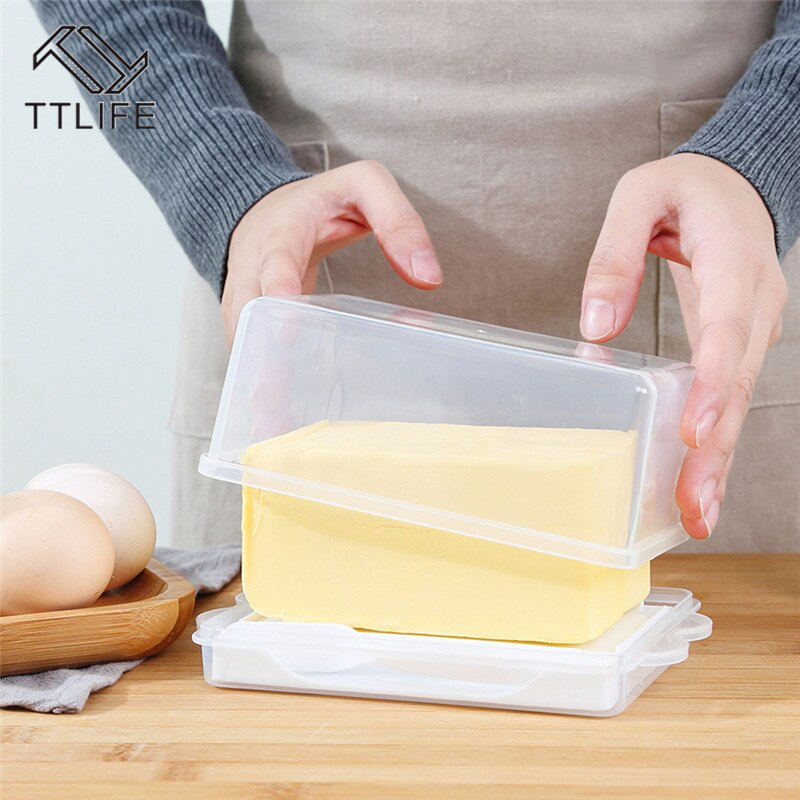 Beurrier boîte conteneur Transparent plastique boîte de rangement fromage serveur stockage gardien plateau avec couvercle plateau à fromage outils de cuisine