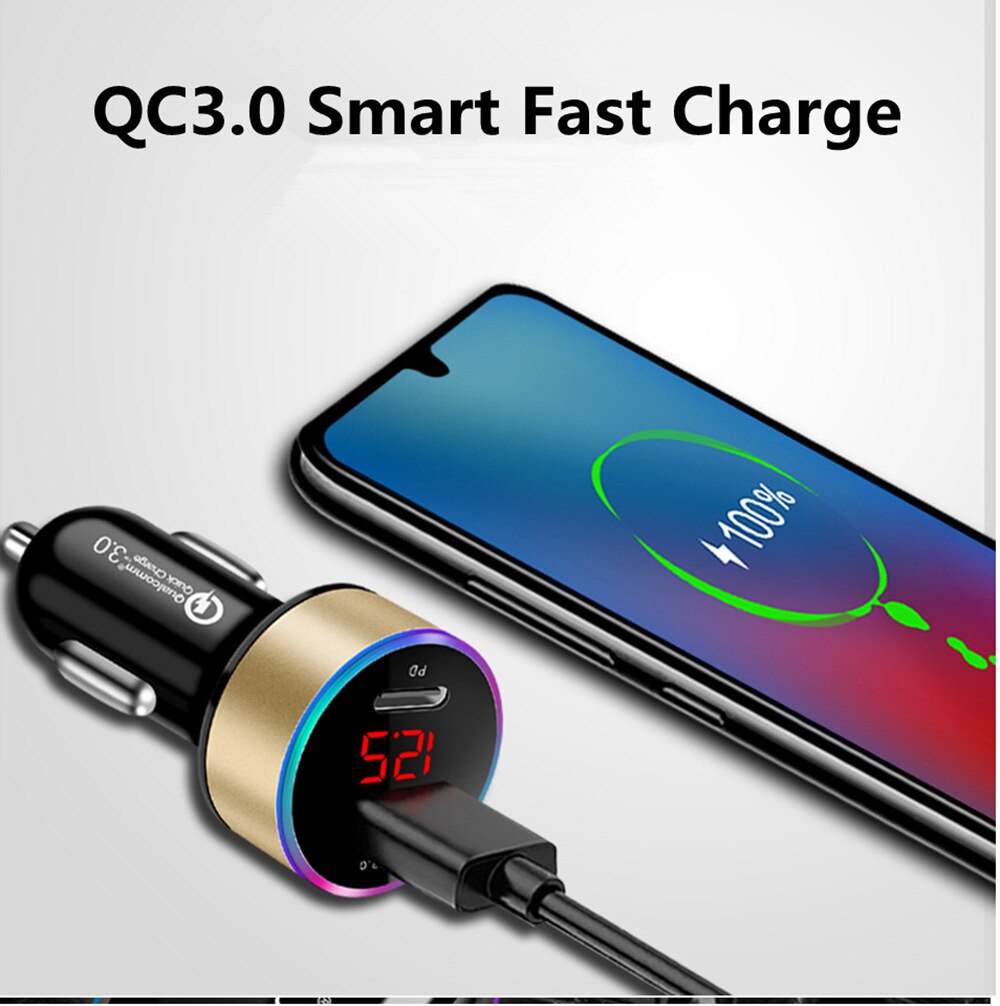 6a quick charge 3,0 qc pd car chargers 8 t 36w qc 3,0 usb type-c fast chargers for iphone 11 12 xiaomi 7 samsung, and pd car phone chargers