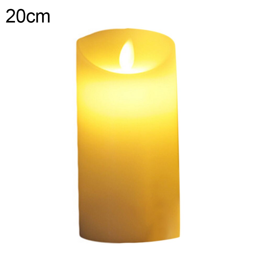 10/12/15/17/20cm elektroniska led ljus paraffin vax flamless ljus ljus dekorativa ljus lampa bröllopsfest heminredning: 20cm