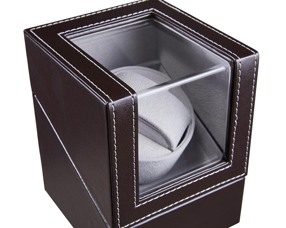 Boîte de remontoir de montre organisateurs de remontage de caja giratoria reloj boîtier de montre remontoir silencieux boîte de rotateur ue/USA/royaume-uni/AU Plug