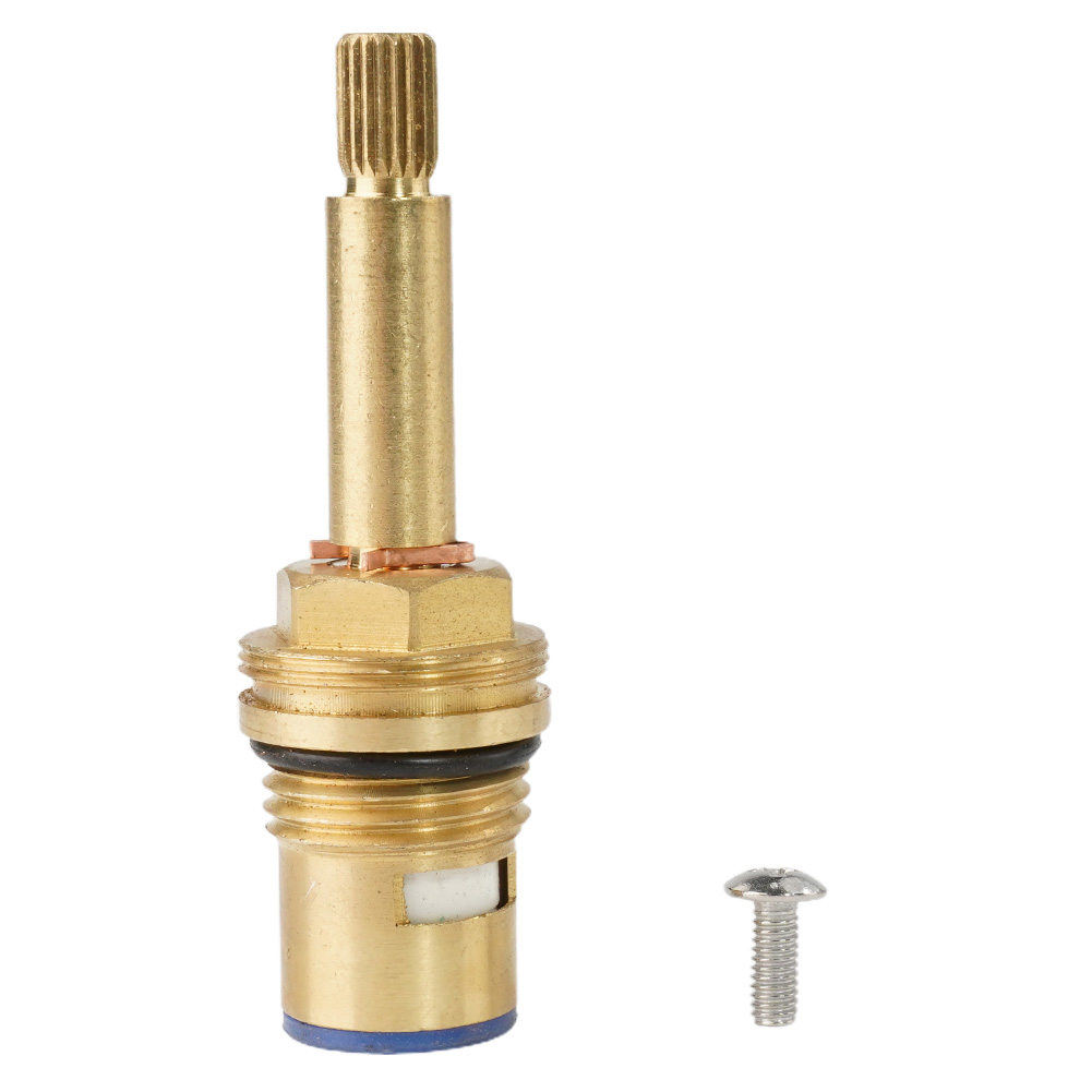 Practical Tap Valve Cartridge Quarter Insert Connector Long Stem Replacement Shower Bath Turn Flow
