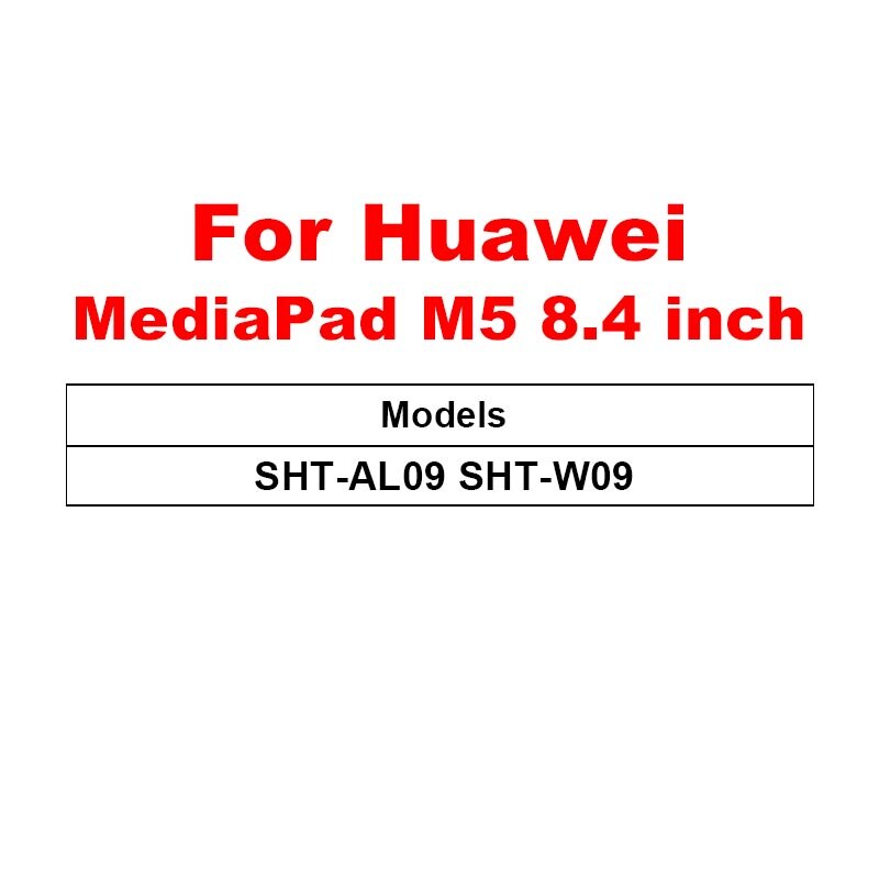 Verre trempé pour Huawei T5 10 verre tablette protection d'écran pour Mediapad M5 lite Pro M6 10.8 8.4 M3 Lite 10.1 8 T3 Film: MediaPad M5 8.4