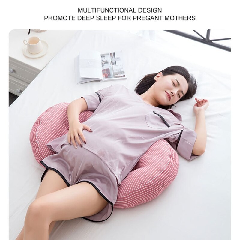 Oreiller de grossesse en forme de U pour femmes enceintes, Support de maternité, dormeur latéral, dos, hanches, jambes, ventre
