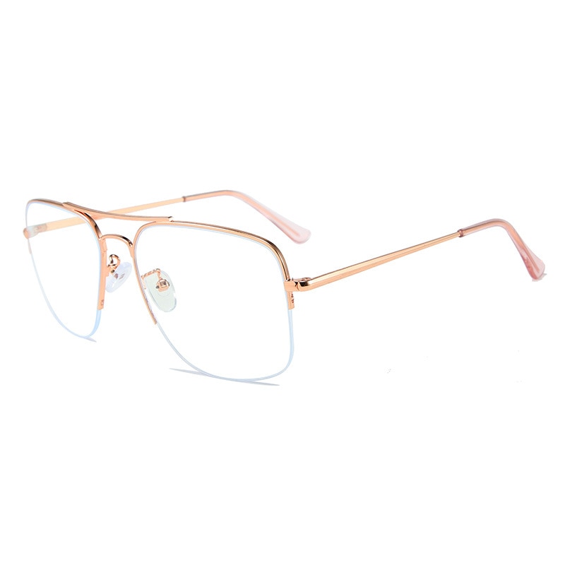 Elbru Plain Glasses Anti-blue Light Glasses Large Comfortable Frame Clear Lens SpectacleS For Men And Women