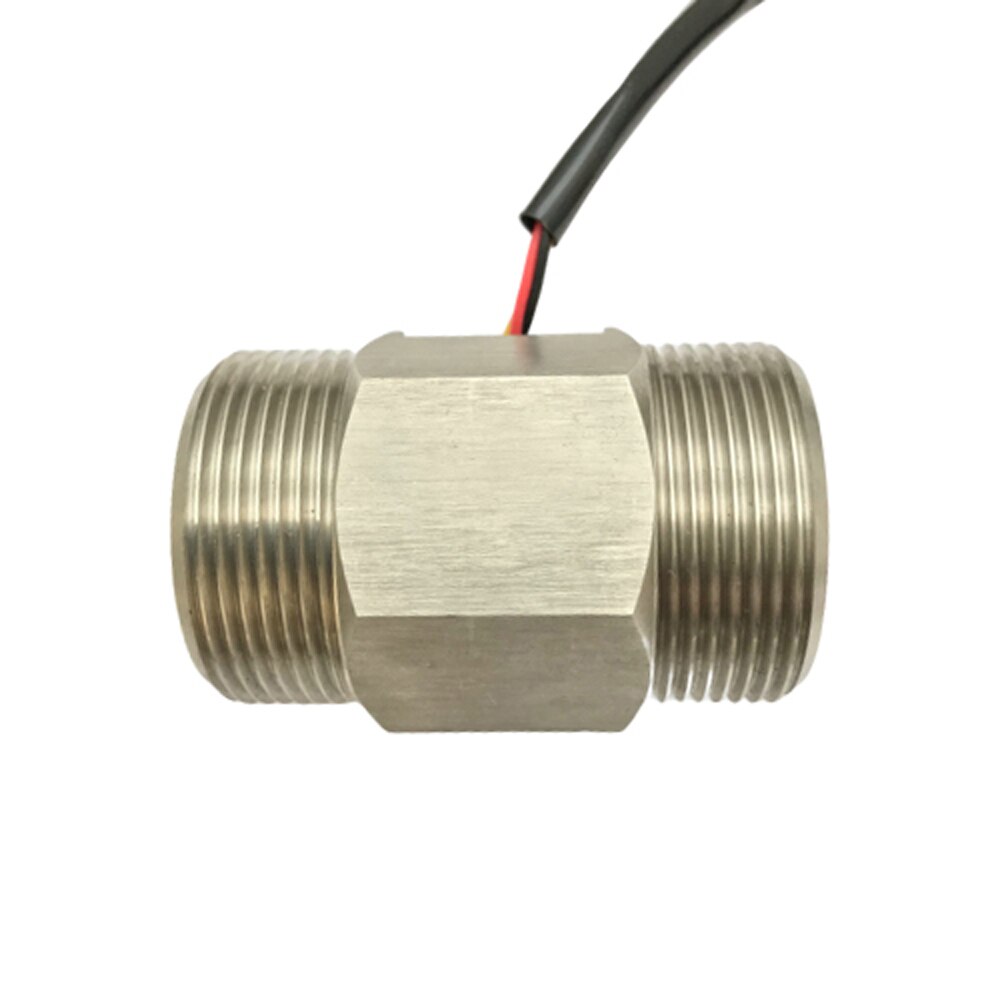 US211MA Water Flow Meter Totalizer Alarmer and Brass USS-HS121TA Flow Senor Turbine flowmeter G1-1/2“" BSPP SUS304