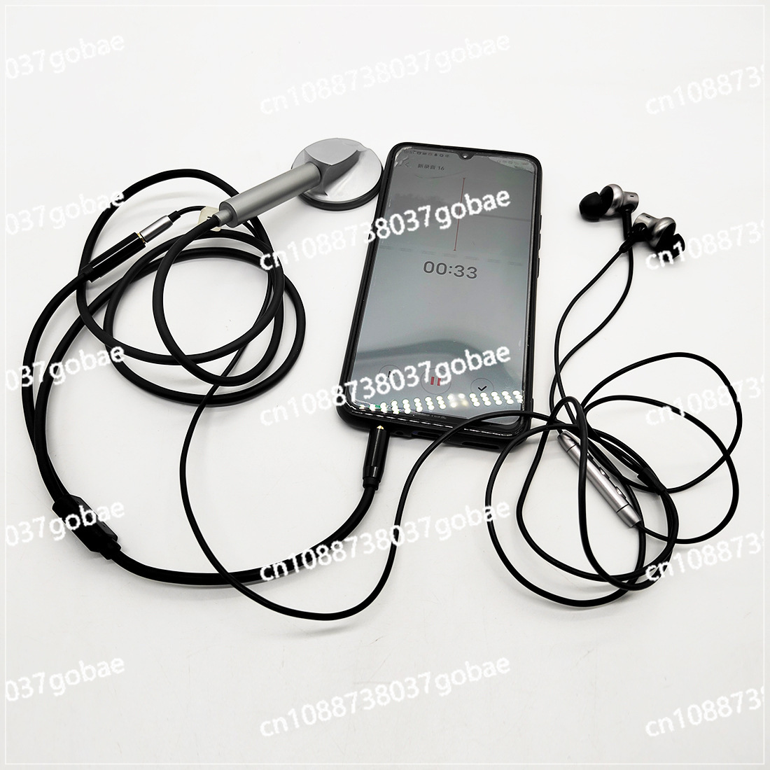 Elektronisches Stethoskop, Digital, Mobiltelefon kann ein Höhle Mikrokopf angeschlossen werden