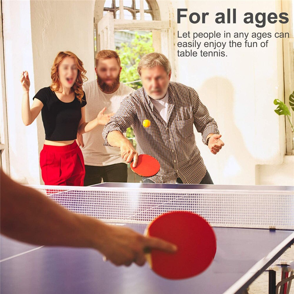 Games Table Tennis Ping Pong Set 2 Paddle Bats 3 Balls Extending Net Portable Table Tennis Set Equipment Body Fitness Strength