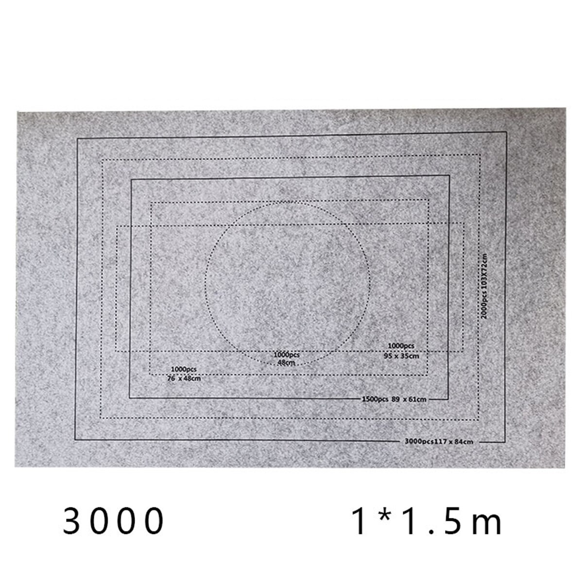 A esteira profissional do quebra-cabeça rola acima a placa da esteira de feltro para o material favorável ao meio ambiente do armazenamento do enigma para até 3000 peças quebra-cabeças