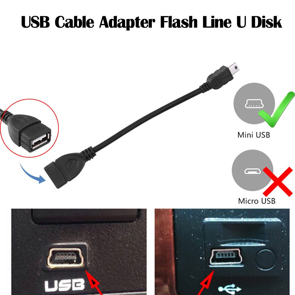 Mini Audio Kabel Auto Port Auto Usb Kabel Adapter Flash Lijn U Disk Muziek # R10