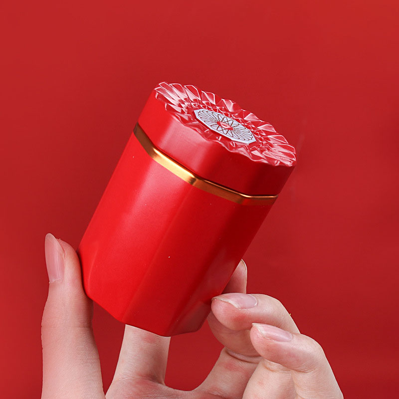 Tea Storage Container Small Portable Mini Black Tea Sealed Storage Tank Loose Tea Coffee Spice Empty Jar