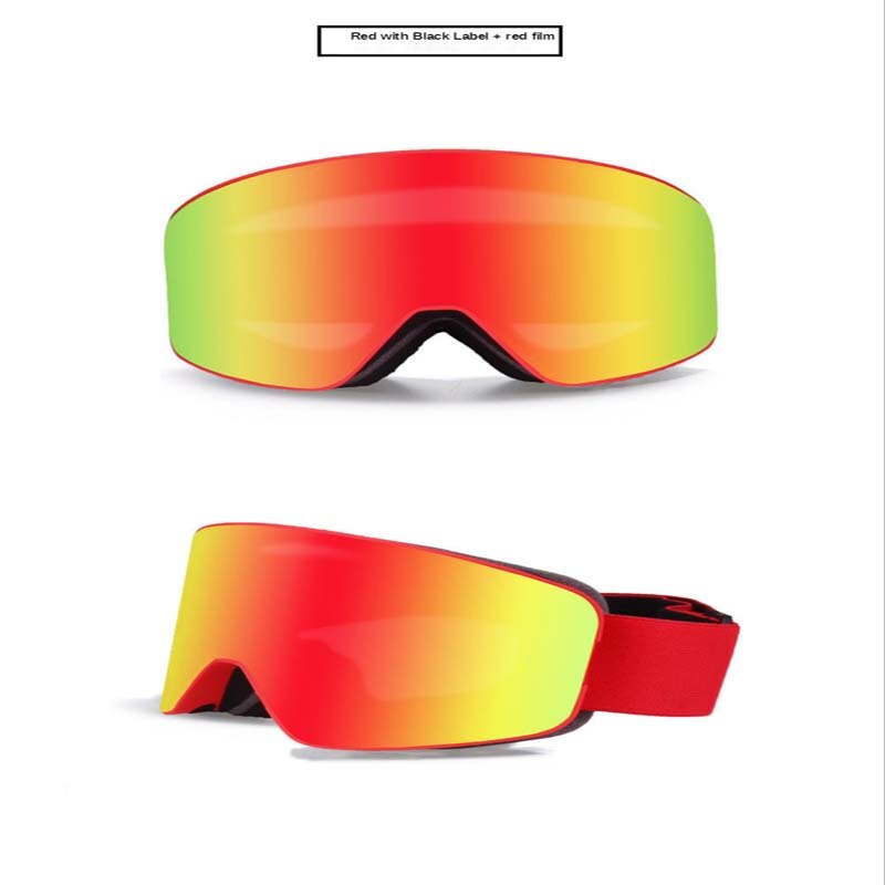 Lunettes de Snowboard à revêtement cylindrique pour adultes, lunettes de Ski Ka myopie, Double couche anti-brouillard, style Parent-enfant